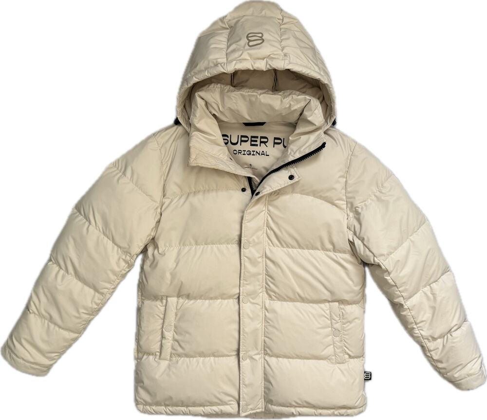 ARITZIA The Super Puff Original cliMATTE Sz Small Down Puffer Jacket Coat Cream
